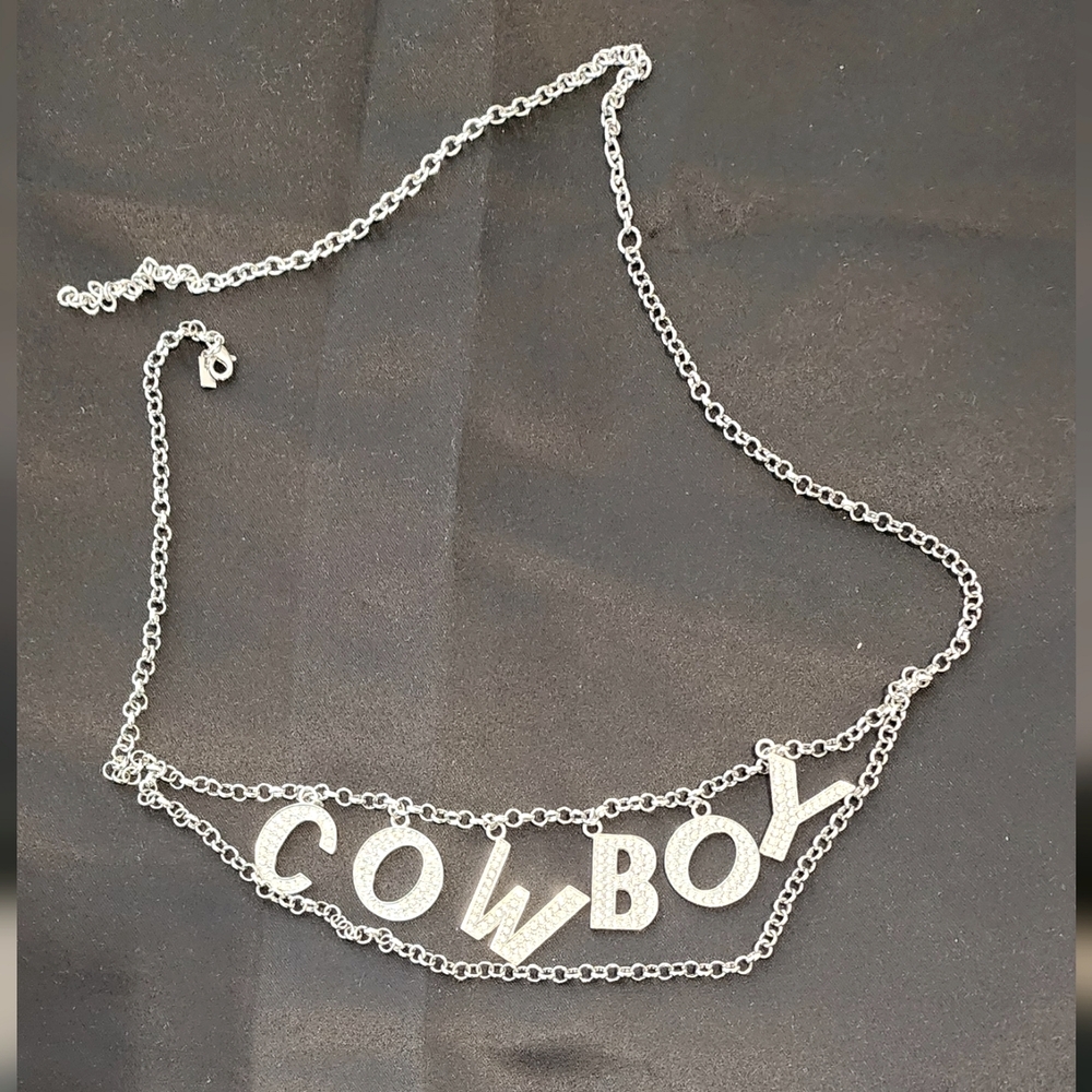 12th Tribe Silver Cowboy Chain Belt